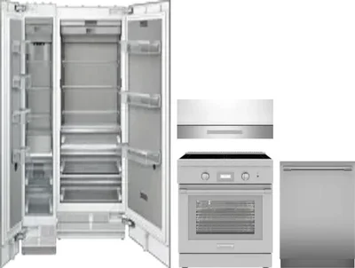 5 Piece Package Includes Refrigerator, Freezer, Range, Hood And Dishwasher