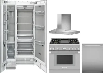 5 Piece Package Includes Refrigerator, Freezer, Range, Hood And Dishwasher