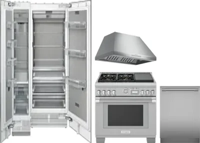 5 Piece Package Includes Refrigerator, Freezer, Range, Hood And Dishwasher