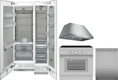 5 Piece Package Includes Refrigerator, Freezer, Range, Hood And Dishwasher