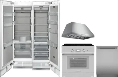 5 Piece Package Includes Refrigerator, Freezer, Range, Hood And Dishwasher
