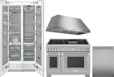 5 Piece Package Includes Refrigerator, Freezer, Range, Hood And Dishwasher