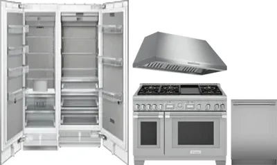 5 Piece Package Includes Refrigerator, Freezer, Range, Hood And Dishwasher