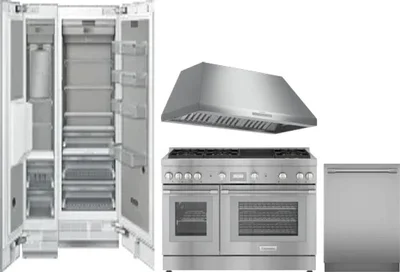 5 Piece Package Includes Refrigerator, Freezer, Range, Hood And Dishwasher