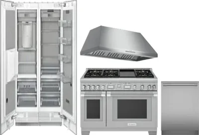 5 Piece Package Includes Refrigerator, Freezer, Range, Hood And Dishwasher