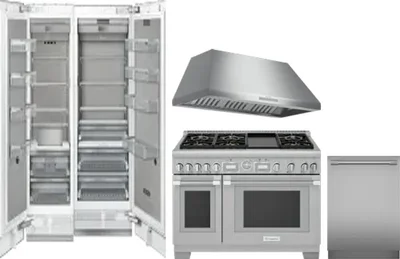 5 Piece Package Includes Refrigerator, Freezer, Range, Hood And Dishwasher