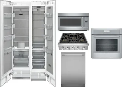 6 Piece Package Includes Refrigerator, Freezer, Cooktop, Wall Oven, Microwave And Dishwasher