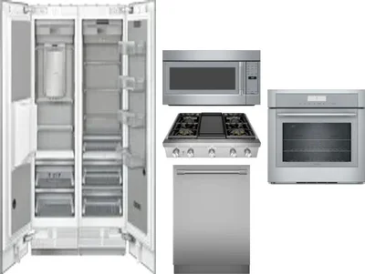 6 Piece Package Includes Refrigerator, Freezer, Cooktop, Wall Oven, Microwave And Dishwasher