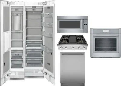 6 Piece Package Includes Refrigerator, Freezer, Cooktop, Wall Oven, Microwave And Dishwasher