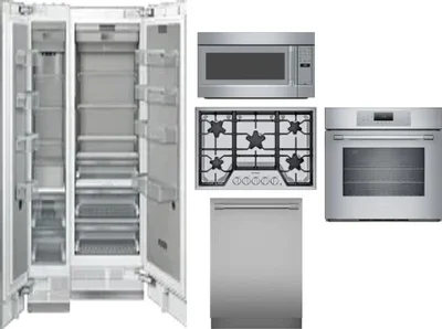 6 Piece Package Includes Refrigerator, Freezer, Cooktop, Wall Oven, Microwave And Dishwasher