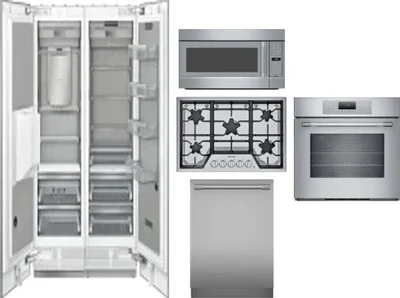 6 Piece Package Includes Refrigerator, Freezer, Cooktop, Wall Oven, Microwave And Dishwasher