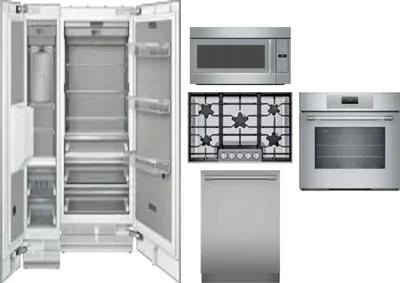 6 Piece Package Includes Refrigerator, Freezer, Cooktop, Wall Oven, Microwave And Dishwasher