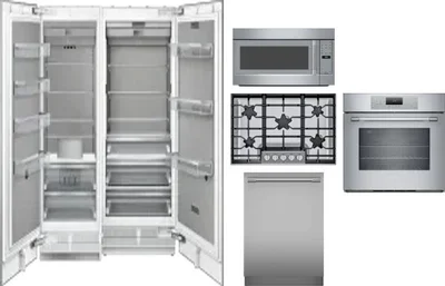 6 Piece Package Includes Refrigerator, Freezer, Cooktop, Wall Oven, Microwave And Dishwasher