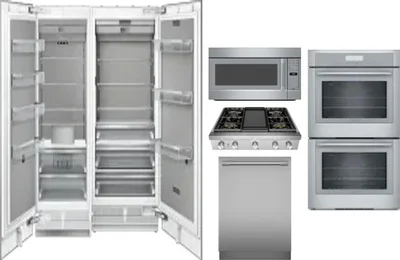 6 Piece Package Includes Refrigerator, Freezer, Cooktop, Wall Oven, Microwave And Dishwasher