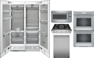 6 Piece Package Includes Refrigerator, Freezer, Cooktop, Wall Oven, Microwave And Dishwasher