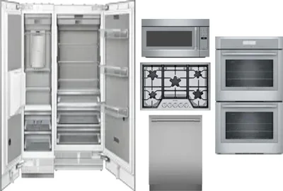 6 Piece Package Includes Refrigerator, Freezer, Cooktop, Wall Oven, Microwave And Dishwasher