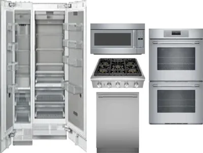6 Piece Package Includes Refrigerator, Freezer, Cooktop, Wall Oven, Microwave And Dishwasher