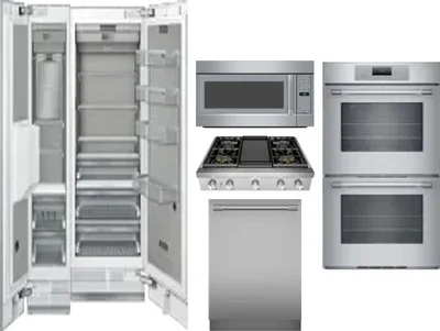 6 Piece Package Includes Refrigerator, Freezer, Cooktop, Wall Oven, Microwave And Dishwasher