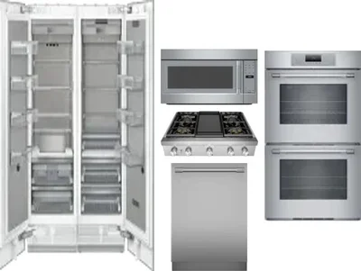 6 Piece Package Includes Refrigerator, Freezer, Cooktop, Wall Oven, Microwave And Dishwasher