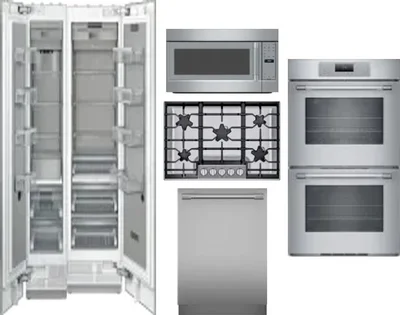 6 Piece Package Includes Refrigerator, Freezer, Cooktop, Wall Oven, Microwave And Dishwasher