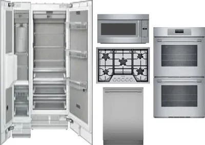 6 Piece Package Includes Refrigerator, Freezer, Cooktop, Wall Oven, Microwave And Dishwasher