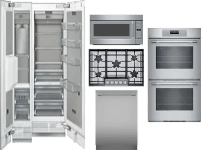 6 Piece Package Includes Refrigerator, Freezer, Cooktop, Wall Oven, Microwave And Dishwasher