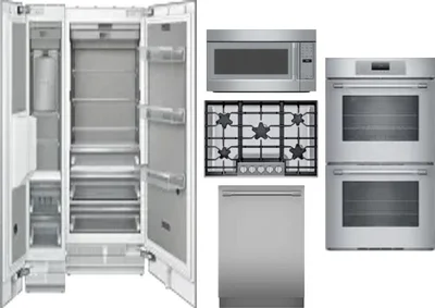 6 Piece Package Includes Refrigerator, Freezer, Cooktop, Wall Oven, Microwave And Dishwasher