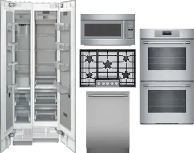 6 Piece Package Includes Refrigerator, Freezer, Cooktop, Wall Oven, Microwave And Dishwasher
