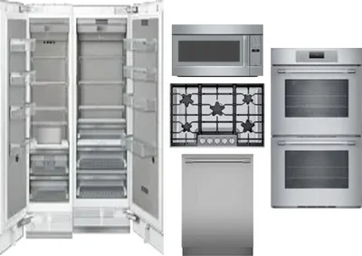 6 Piece Package Includes Refrigerator, Freezer, Cooktop, Wall Oven, Microwave And Dishwasher