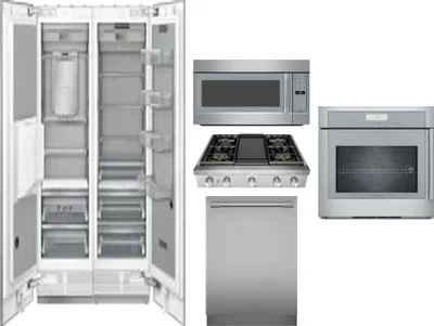 6 Piece Package Includes Refrigerator, Freezer, Cooktop, Wall Oven, Microwave And Dishwasher