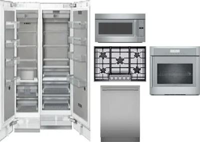 6 Piece Package Includes Refrigerator, Freezer, Cooktop, Wall Oven, Microwave And Dishwasher