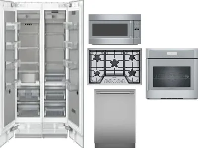 6 Piece Package Includes Refrigerator, Freezer, Cooktop, Wall Oven, Microwave And Dishwasher