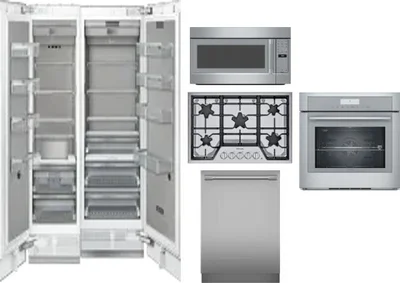 6 Piece Package Includes Refrigerator, Freezer, Cooktop, Wall Oven, Microwave And Dishwasher