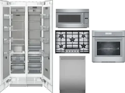 6 Piece Package Includes Refrigerator, Freezer, Cooktop, Wall Oven, Microwave And Dishwasher