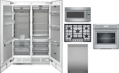 6 Piece Package Includes Refrigerator, Freezer, Cooktop, Wall Oven, Microwave And Dishwasher