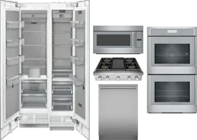 6 Piece Package Includes Refrigerator, Freezer, Cooktop, Wall Oven, Microwave And Dishwasher