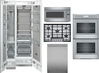 6 Piece Package Includes Refrigerator, Freezer, Cooktop, Wall Oven, Microwave And Dishwasher
