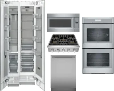 6 Piece Package Includes Refrigerator, Freezer, Cooktop, Wall Oven, Microwave And Dishwasher