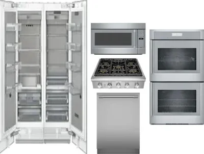 6 Piece Package Includes Refrigerator, Freezer, Cooktop, Wall Oven, Microwave And Dishwasher