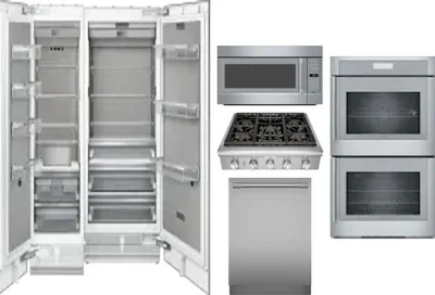 6 Piece Package Includes Refrigerator, Freezer, Cooktop, Wall Oven, Microwave And Dishwasher