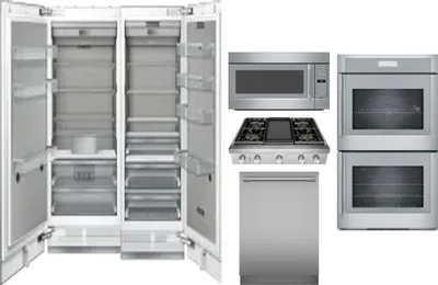 6 Piece Package Includes Refrigerator, Freezer, Cooktop, Wall Oven, Microwave And Dishwasher