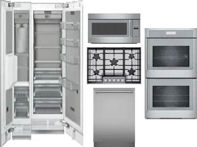 6 Piece Package Includes Refrigerator, Freezer, Cooktop, Wall Oven, Microwave And Dishwasher