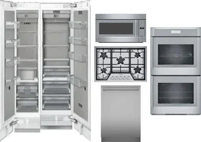 6 Piece Package Includes Refrigerator, Freezer, Cooktop, Wall Oven, Microwave And Dishwasher