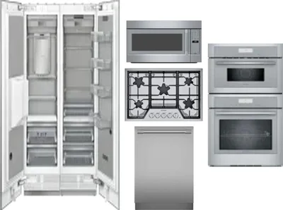 6 Piece Package Includes Refrigerator, Freezer, Cooktop, Wall Oven, Microwave And Dishwasher