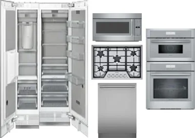 6 Piece Package Includes Refrigerator, Freezer, Cooktop, Wall Oven, Microwave And Dishwasher