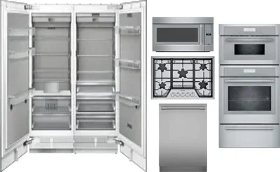 6 Piece Package Includes Refrigerator, Freezer, Cooktop, Wall Oven, Microwave And Dishwasher