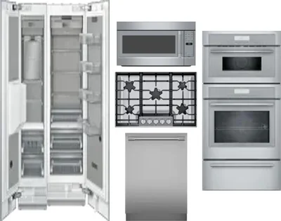 6 Piece Package Includes Refrigerator, Freezer, Cooktop, Wall Oven, Microwave And Dishwasher