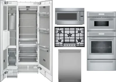 6 Piece Package Includes Refrigerator, Freezer, Cooktop, Wall Oven, Microwave And Dishwasher