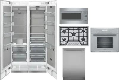 6 Piece Package Includes Refrigerator, Freezer, Cooktop, Wall Oven, Microwave And Dishwasher