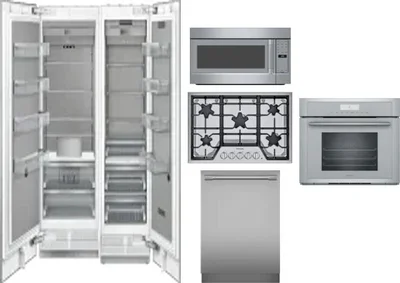 6 Piece Package Includes Refrigerator, Freezer, Cooktop, Wall Oven, Microwave And Dishwasher